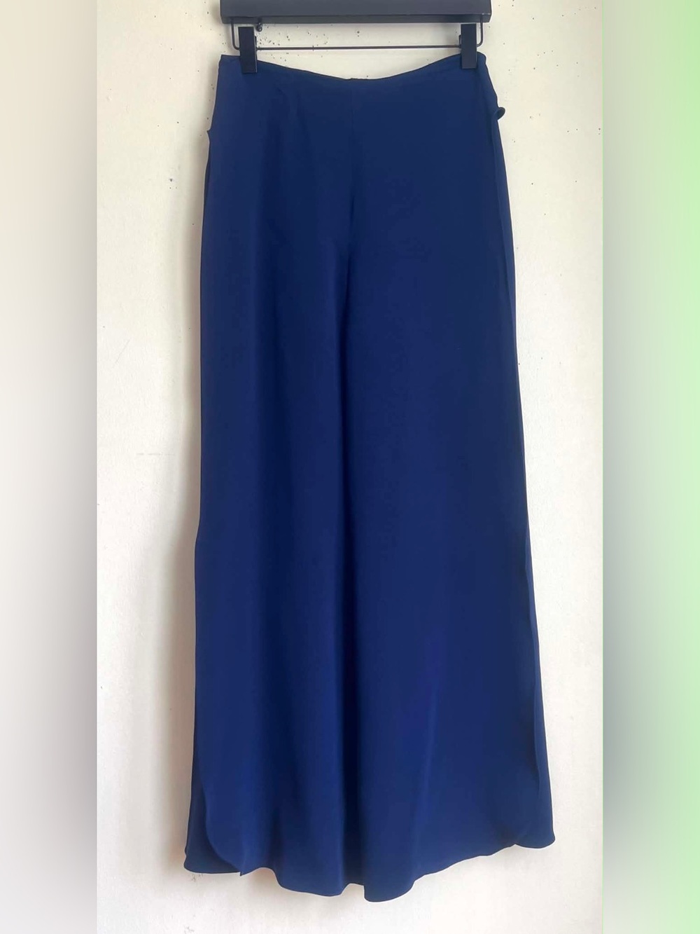 Wide-Leg Women's Trousers in Navy Blue